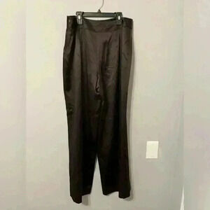 Talbots 100% Silk Chocolate Color Dress Pants Size 12